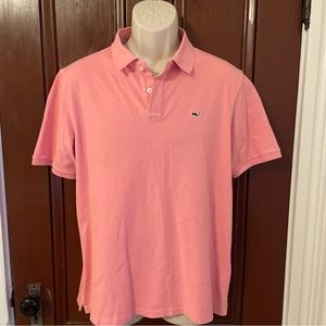 Vineyard Vines Polo Shirt Mens Small Pink Casual Golf Short Sleeve